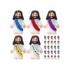 (25 PCS)25/100 Peças Mini Figuras de Jesus Jesus Te Ama Brinquedos de Jesus Pequeno Jes-kl