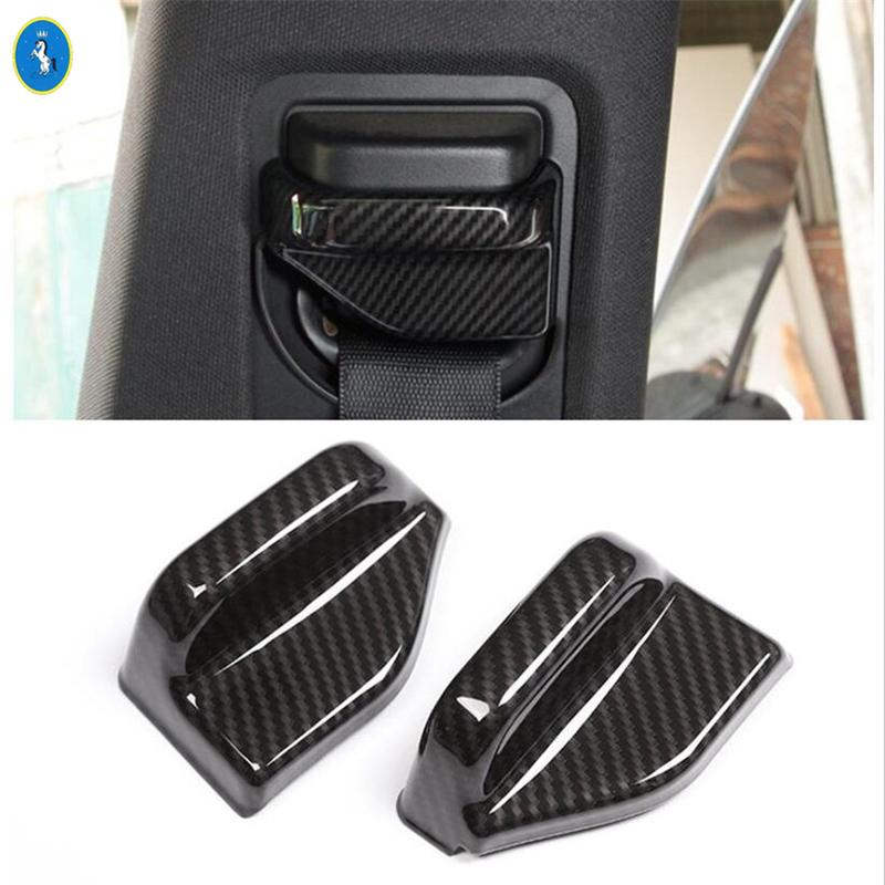 Carbon Fiber Car Lift Button / Lights Control / Water Cup Holder Cover Trim For Mercedes-Benz C CLASS W205 C200 C260 2015 -