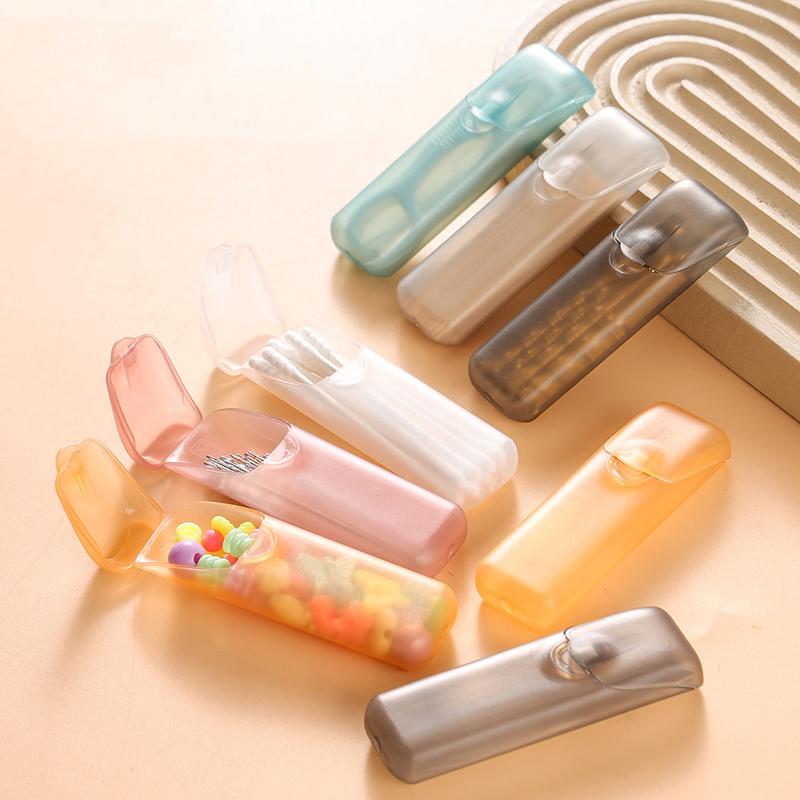 Mini Zahnstocher Aufbewahrungsboxen Zahnstocherhalter mit Deckel Zuhause Küche Esstisch Hotel Restaurant Tragbares Kleines Zahnstocheretui