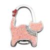 Two-heart Cat Bag Hook: Customizable Logo, Inner-Folding Table Edge Hook for Ladies