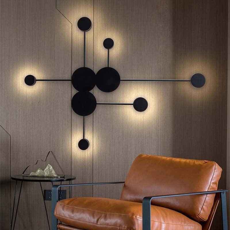 Lampa de perete LED scandinav modern simplu pentru living, hol, noptieră dormitor, lămpi și felinare decorative de perete Beidou