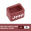 For Jeep Car Logo Seat Belt Buckle Protective Cover Safety Belt Clip Case Accessories Grand Cherokee Patriot Renegade Compass AJT1
