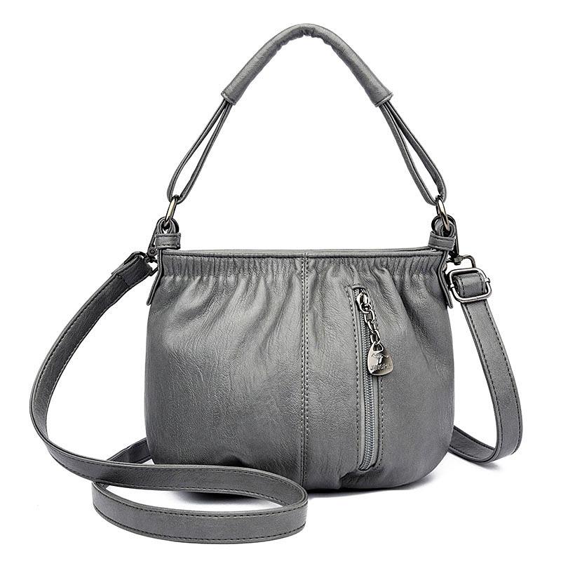 Ruffled Bag Women's Large Capacity Handbag, Simple Shoulder Bag for Women, Crossbody Bag
