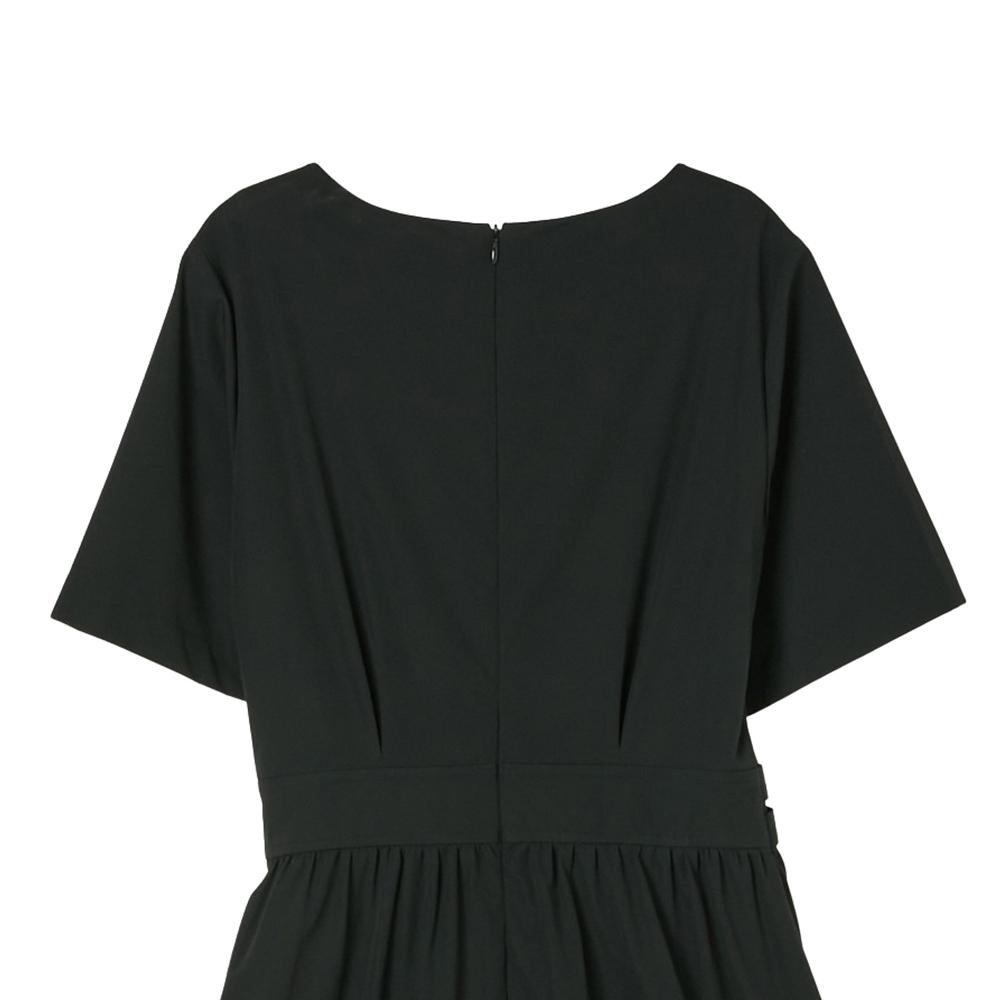 Rap Square Neck Belted Dress Ar2Wo680