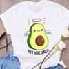 Women Graphic Avocado Cat Printing Cartoon Fruit Clothes Floral Lady Clothing Female Tees Print Tops T Shirt Womens T-Shirt