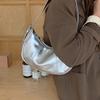 Niche Design Underarm Bag Women's High-grade Autumn/winter Bag Silver Hand Bill Shoulder Crossbody Bag
