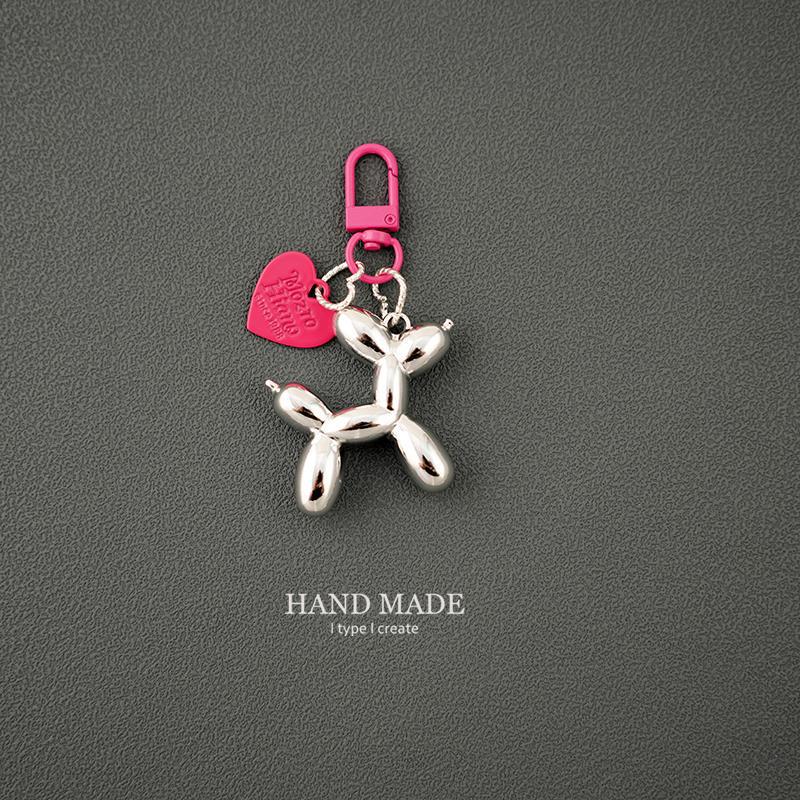 Balloon Dog Keychain - Original Dark Cool Girl and Couple Bag Pendant