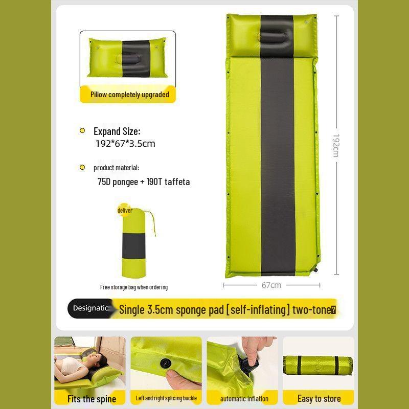 Automatic Inflatable Camping Air Mattress - Portable, Moisture-Proof Sleeping Pad for Outdoor and Home Use