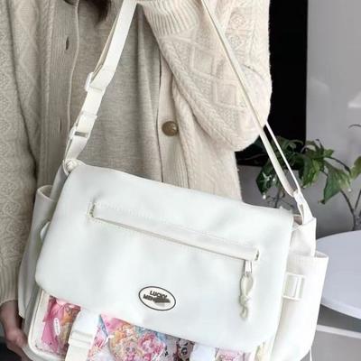 Daily Transparent Shoulder Crossbody Versatile Bar Secondary Campus College Style Pain Bag