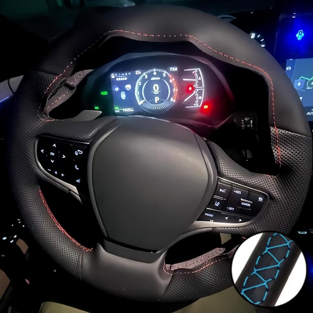 For Lexus NX ES LS Es200 300h Rx300 Nx200 Ct200h Car Accessories Hand Stitched Artificial Leather Non-slip Steering Wheel Cover