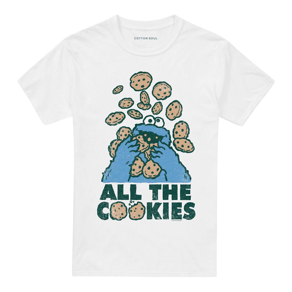 Sesame Street Unisex Adult All The Cookies T-Shirt