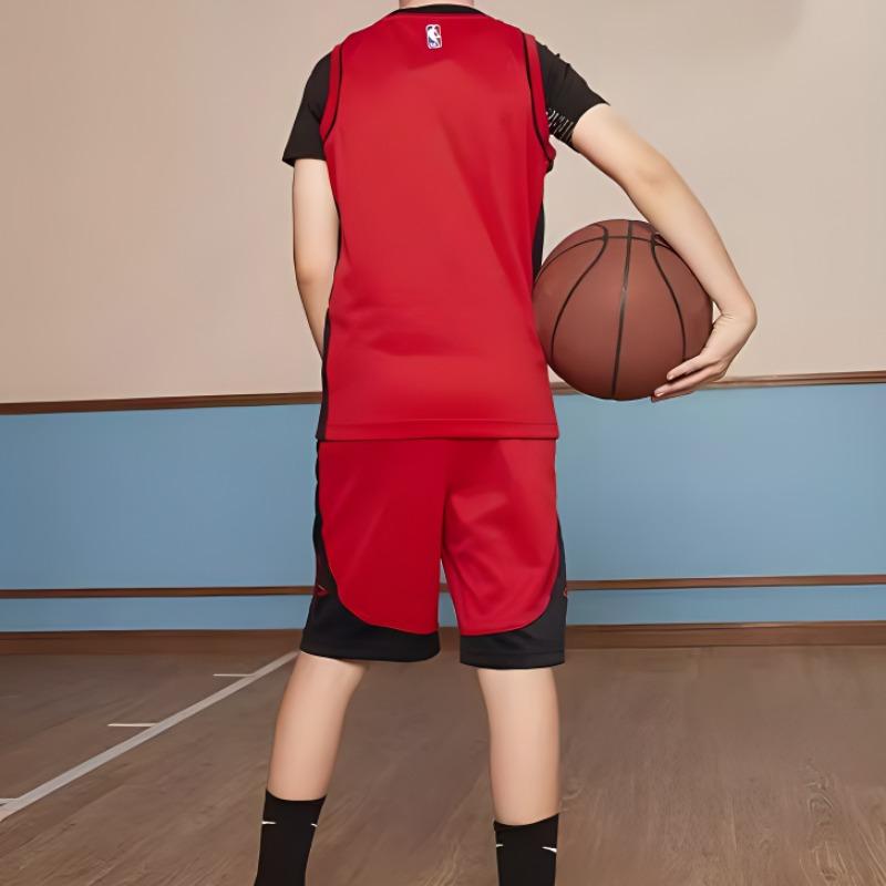 Nike X NBA Collaboration Youth Houston Rockets Printed Quick-Dry Breathable Vest Kids tops Red 3Z2B7BZ2W-RCK