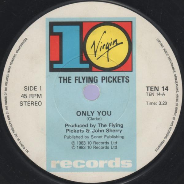 

7inch Record FLYING PICKETS Only You TEN14 10 1983 UK Rock Used