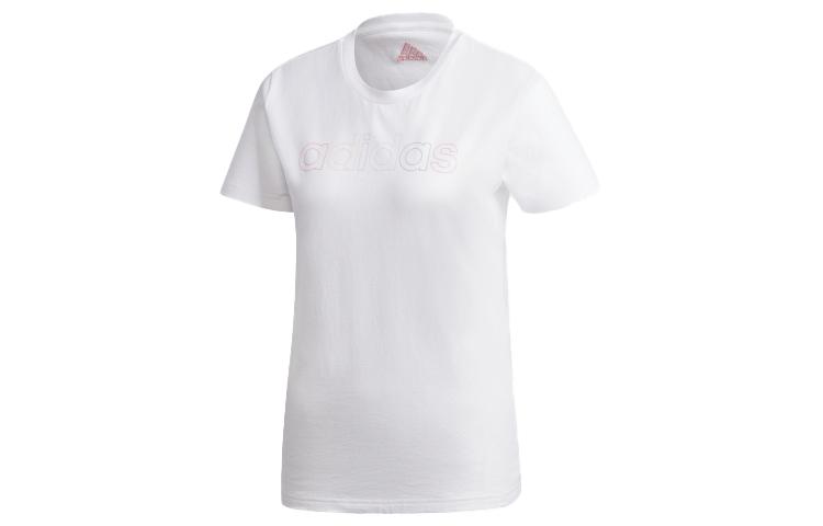 

Adidas T Shirts Women s White Crew Neck Moderate Straight Fit GL7799 A/M