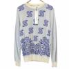 Unused PHENOMENON Wool Paisley Pattern Long Sleeve Sweater L White Knit Women Used