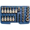 10 Mm Socket and Bit Set (3/8 ") E Profile / T Profile (for Torx) 34 Pieces