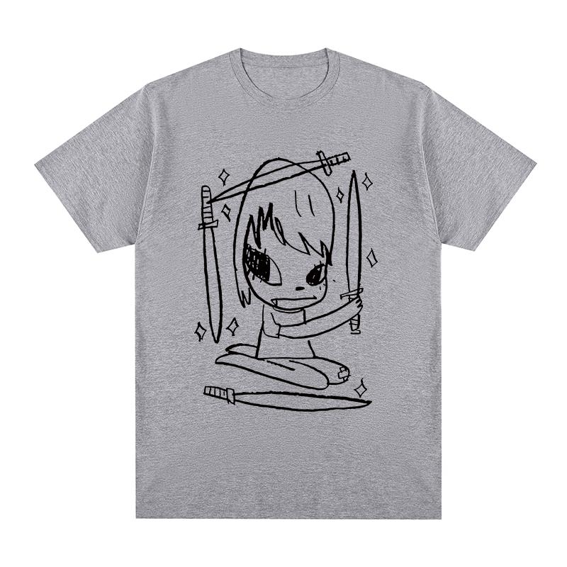 Yoshitomo Nara FOUR OF SWORDS T-shirt funny Men T shirt New TEE TSHIRT Womens Tops Unisex