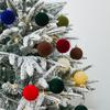 16pcs Shatterproof Christmas Hanging Balls Flocking Xmas Tree Ornaments  New Year Gift