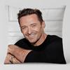 Celebrity Hugh Jackman Cushion Cover Short Plush Cushion Cover Double Sided Print Washable Sofa Pillowcase Home Decor Gift