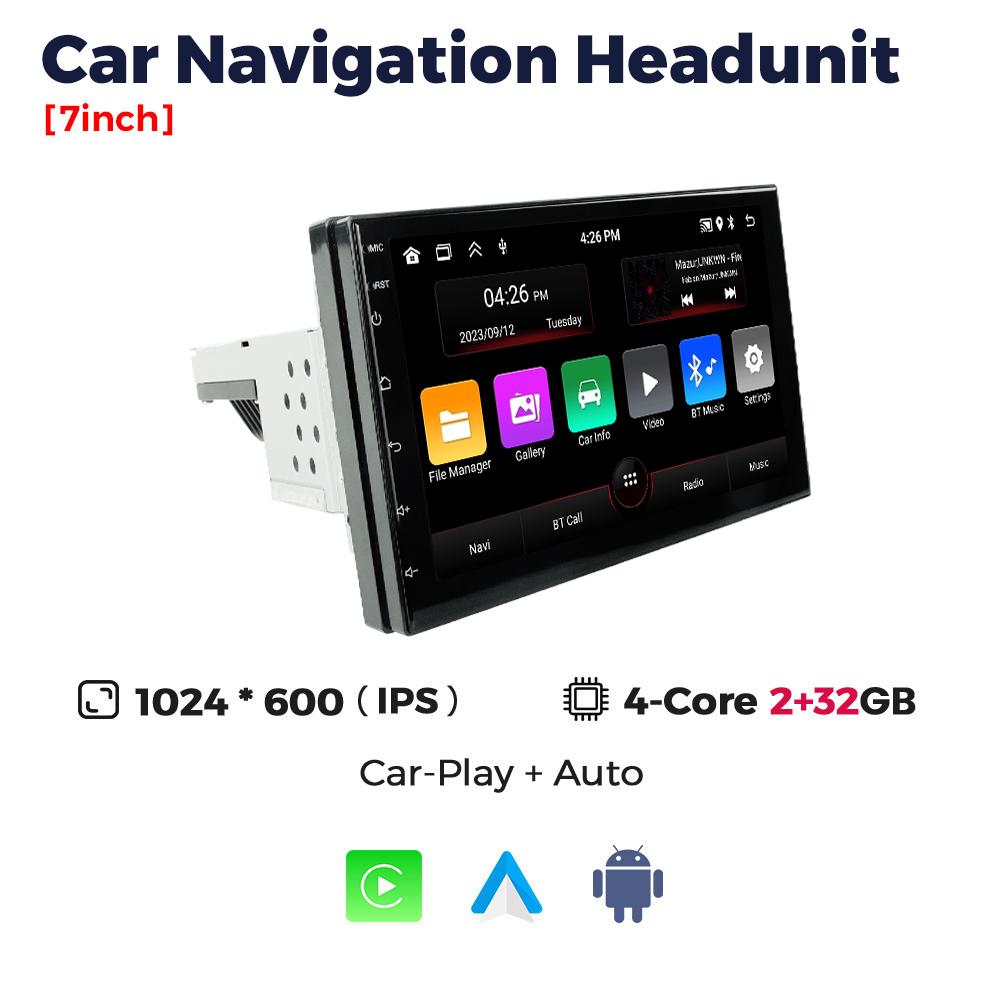 NaviFly Android All In One 1DIN 7inch 9inch Car Radio For Universal Navigation Headunit Carplay Auto GPS Multimedia Video Player