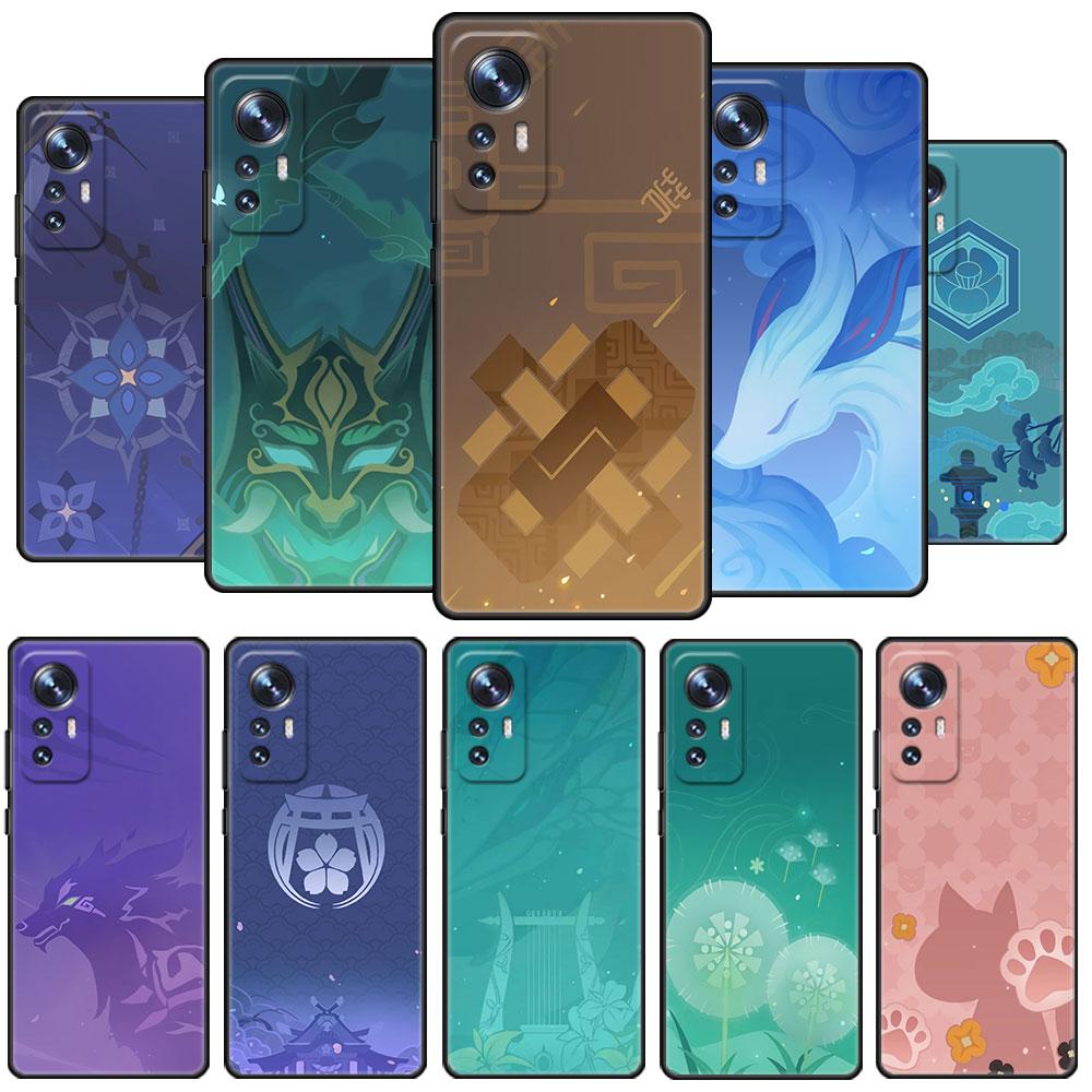 

Чехол с логотипом Genshin Impact Anime для Xiaomi Mi Poco X3 NFC M4 M3 Pro F3 GT F1 11 Lite Note 10 11T 10T 9T, мягкая задняя крышка для телефона Xiaomi Mi 9