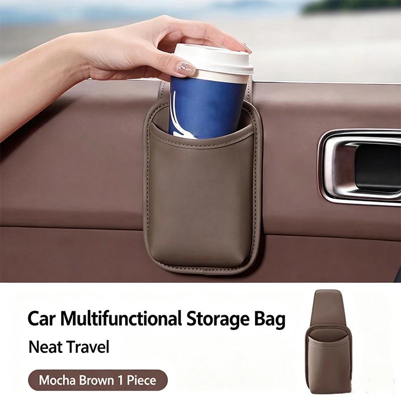 Universal Car Door Hanging Storage Pocket Cup Holder Multifunctional Window Side Storage Bucket Car Interior Organizer Accessori