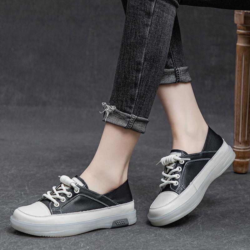 Women's White Shoes Summer Two Wear Flat Breathable Casual Shoes Soft Bottom Soft Surface Sports Board Shoes