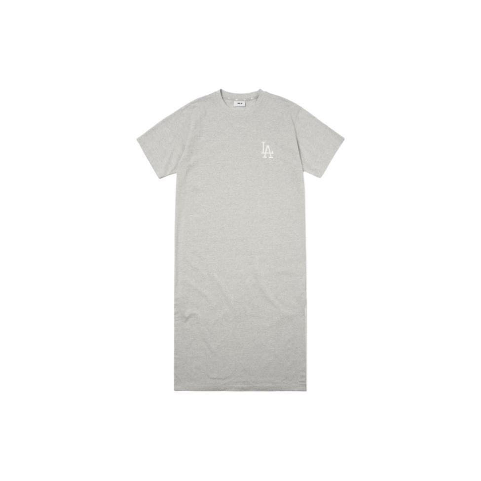 New MLB Short Sleeved Dress Women's Gray 3FOP00523-07MGS