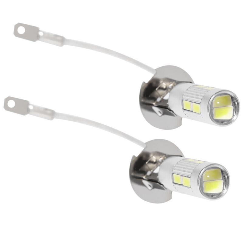 2 szt. Żarówka reflektora samochodowego 12v H3 High Power Led 6000k Xenon Lampa przeciwmgielna Jazdy Drl Lights Żarówki reflektorów