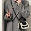 Plush Bag Women'S Autumn And Winter Tide Retro Korean Portable Small Square Bag Versatile Shoulder Messenger Bag