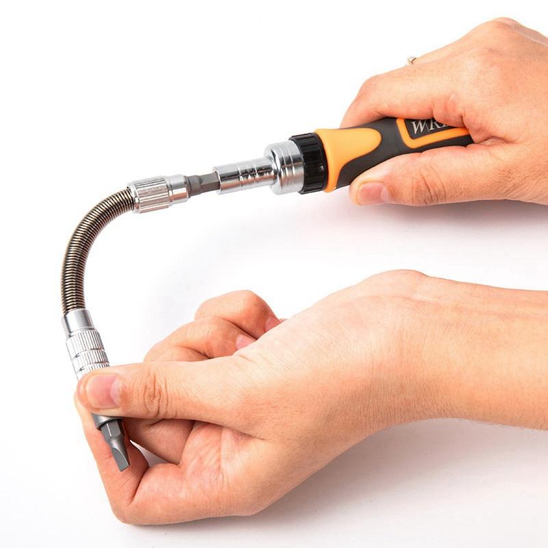 38-In-1 Labor-Saving Ratchet Multi Tools  Screwdriver Bit Set Portable Purpose Socket Wrench Tool Set  Hardware Hand Tools