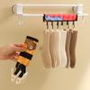 Portable Underwear Hanger Clips Fabric Clothes Drying Rack Foldable Travel Hotel Sock Hooks Holder