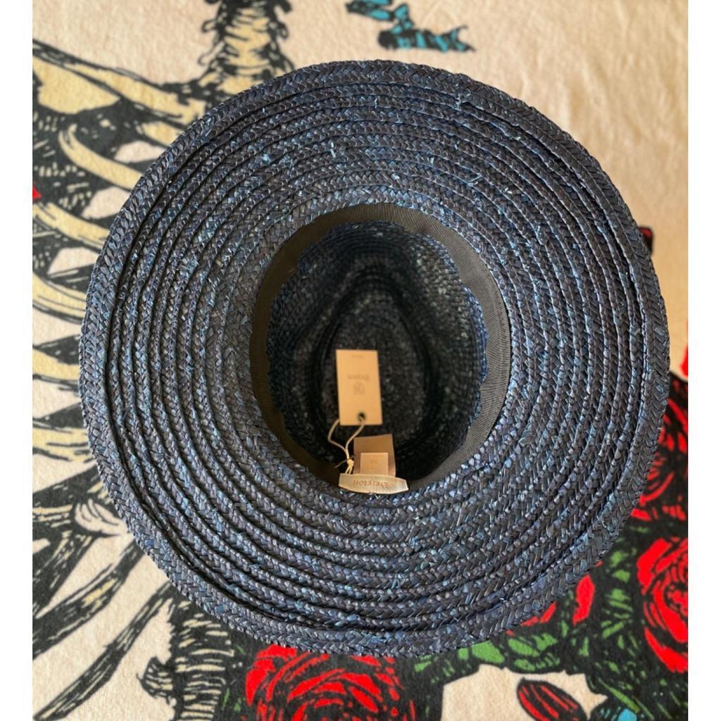 Used BRIXTON JOANNA HAT Brixton Navy M Size Ladies Straw