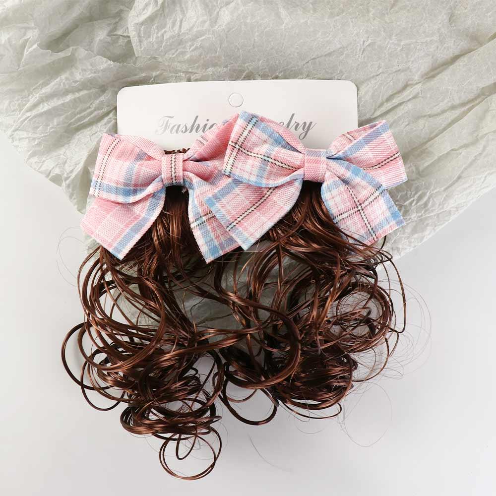 Headwear Girls Sweet Cute Baby Wig Hairpin Bowknot Hairclip Children's Bow Wig Hair Accessories