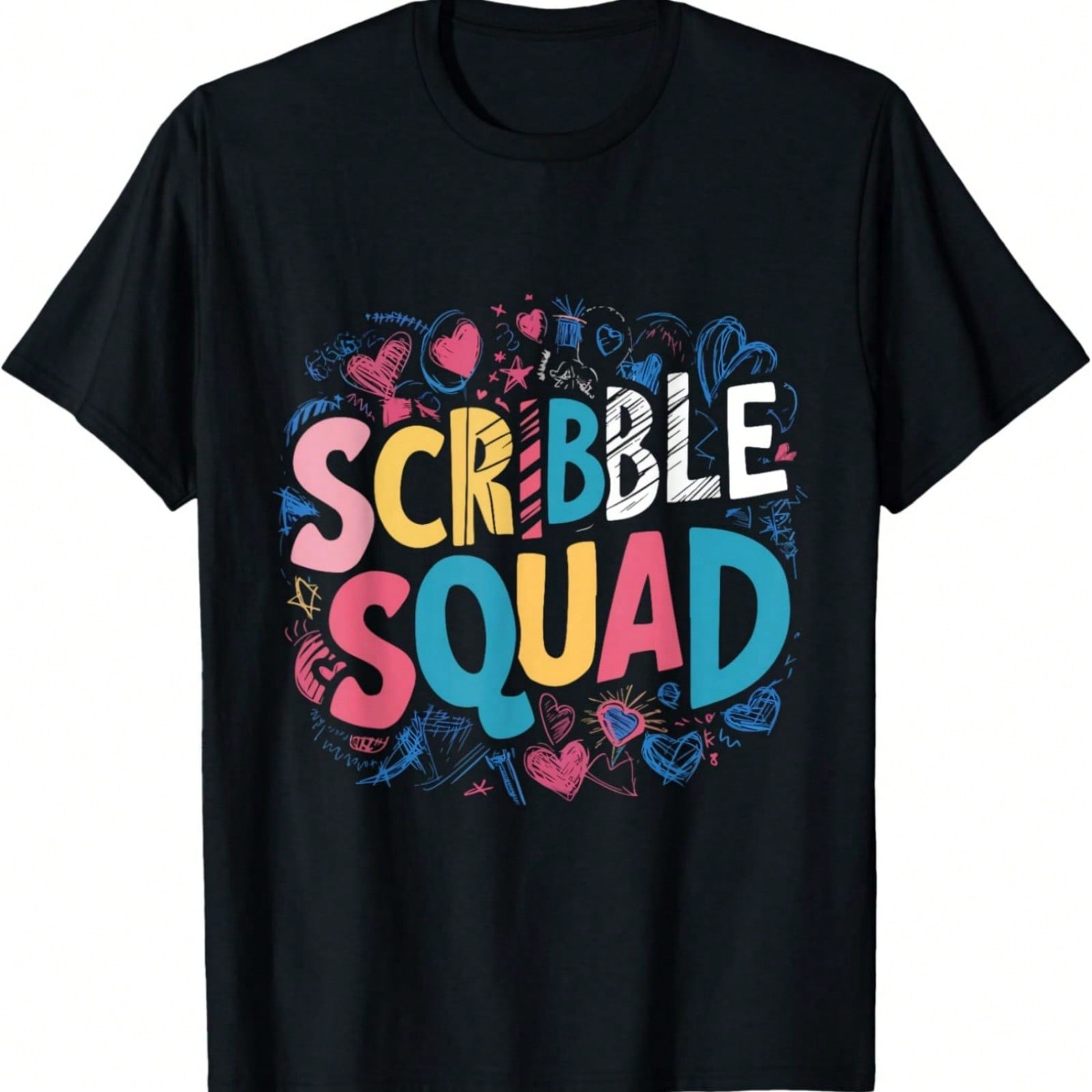 Scribble Squad Funny Sketching Fan Drawing Costume Sketch T-Shirt S разноцветный