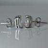 A+   Synthetic Moissanite 10.80 Ct Emerald Cut Earring Pair For Gifting