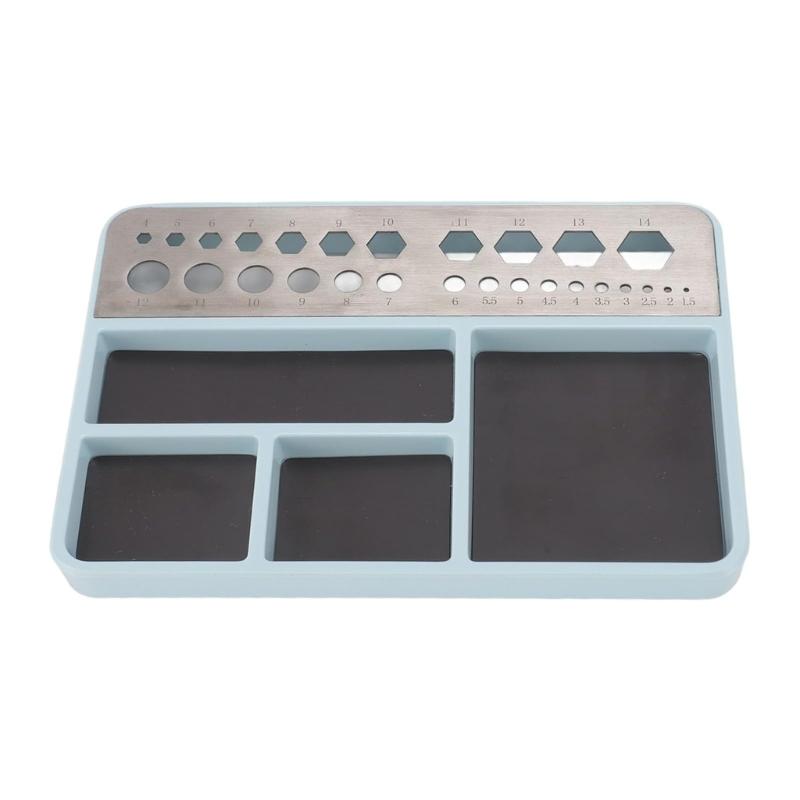 

Магнитный лоток для инструментов Набор лотков для деталей Магнитный лоток для винтов Магнитная чаша для деталей Квадратный магнитный инструмент для болтов гаек шайб штифтов дым/серый