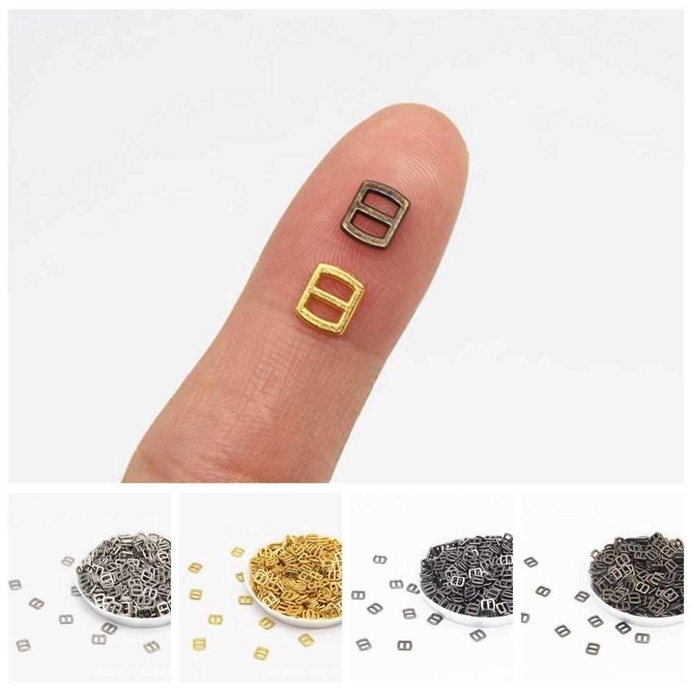 100pcs Copper Doll Belt Buckles Accessories Ultra-small 3mm Mini Shoes Buttons Children Gift