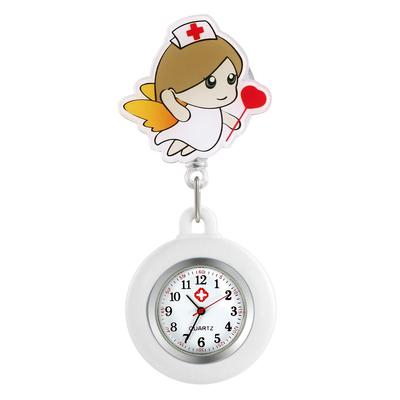 Lancardo Taschenuhr, Krankenschwester-Uhr, Clip-on, Leicht ablesbar, Unisex, 4 Farben zur Auswahl, Niedliches Zifferblatt mit Zahlen, Voreingestellt, Perfekt für den Tag der Krankenschwester,