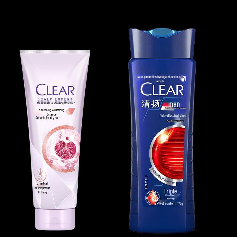 Clear Scalp Care Bundle: Volumizing Serum & Men s Anti-Dandruff Shampoo