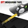 Laser Level Multipurpose Line Laser Leveler Tool Cross Line Lasers with 2.5M Standard Measure Tape and Metric Rulers Renovation