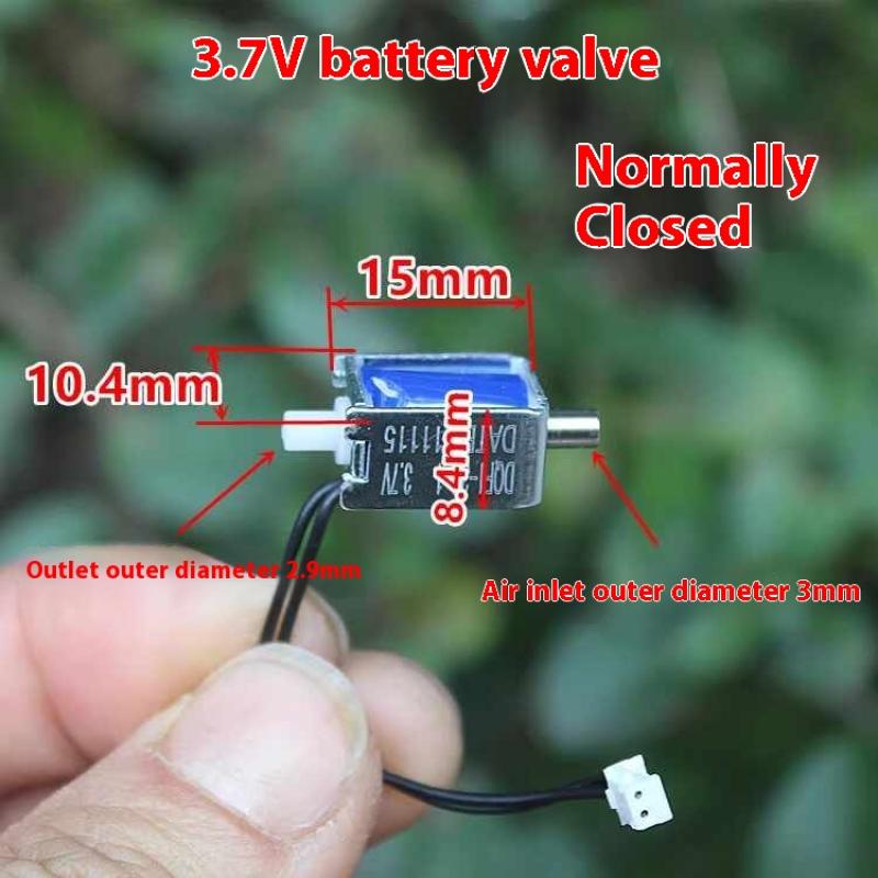 

1 Piece Micro Electric Solenoid Valve Dc3.7V-5V 2-Way Normally Closed Mini Air Valve Air Gas Flow Control Valve Diy Pump Monitor Onesize