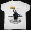 NUEVO Bryan Adams Tour de Conciertos 2025 Camiseta Unisex Blanca Todas las Tallas AL327
