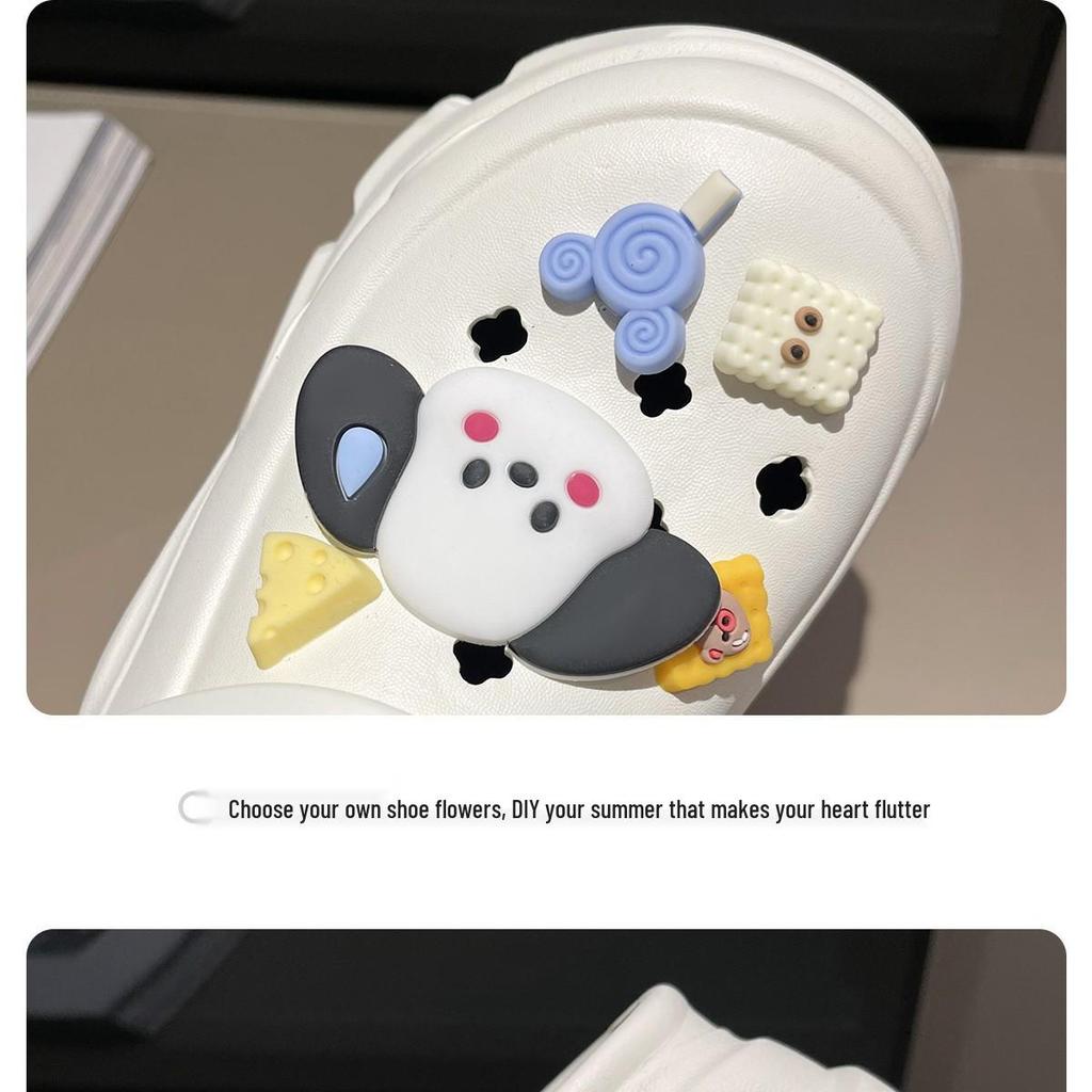 Sandales EVA à Talons Hauts pour Femmes - Semelle Épaisse 8CM Chaussures de Plage d'Été