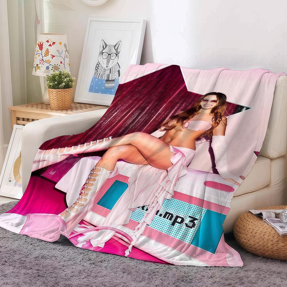 

Emilia Mernes Mp3 Blanket Warm And Soft Suitable For Bedroom Living Room Sofa Bed Office Travel Camping 30x40in