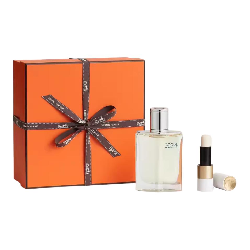 HERMES Perfume Sets Unisex Rhythm 24 Light Perfume 50ml+Lip Balm