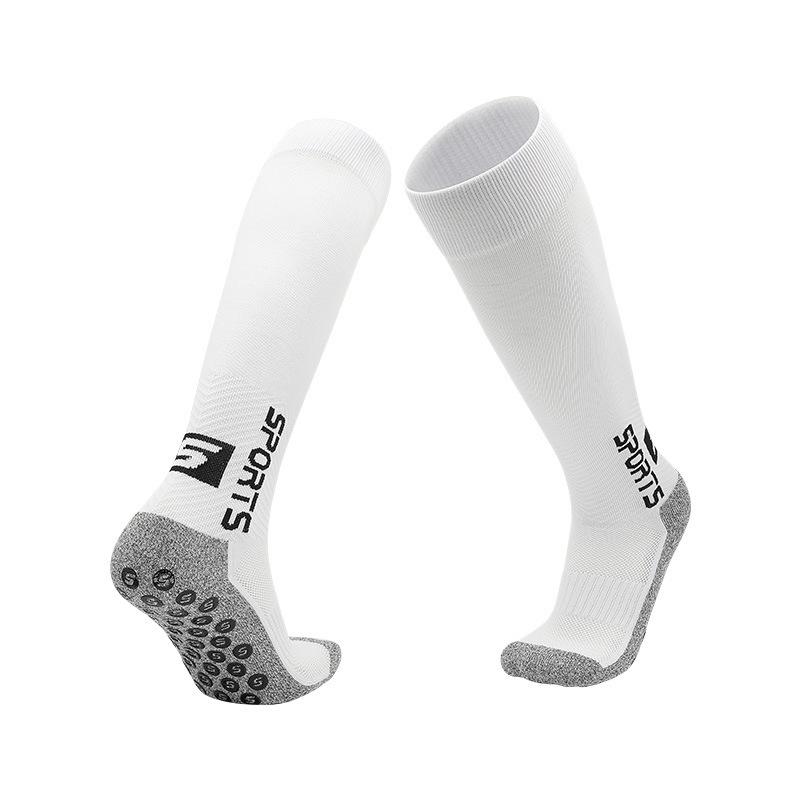 

Men s Antibacterial Non-Slip Over-the-Knee Football Socks with Thickened Towel Bottom & Sweat Absorption Children M (Fits shoe size 34-38) чёрный/белый