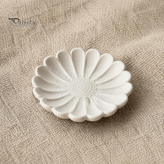 Decorative Jewelry Tray 3D Printed Flower Shape for Rings Necklaces Bracelets, Entryway Table Petal Plate Trays, Trinket Dish, Organizer Living