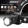XHP99 LED Motion Rechargeable Headlamp with 5 500m Adjustable Tactical IPX6 Waterproof Head Torch for Disaster and Emergencies High-Power Headlight,