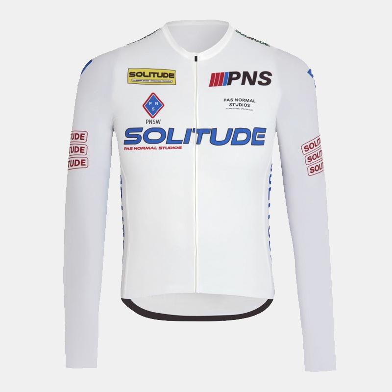 Pánský SolitudeJersey Dlouhý Rukáv Cyklistický Oblek Kolo Silniční Kolo Kolo Oblek Rychleschnoucí Prodyšný Rychleschnoucí